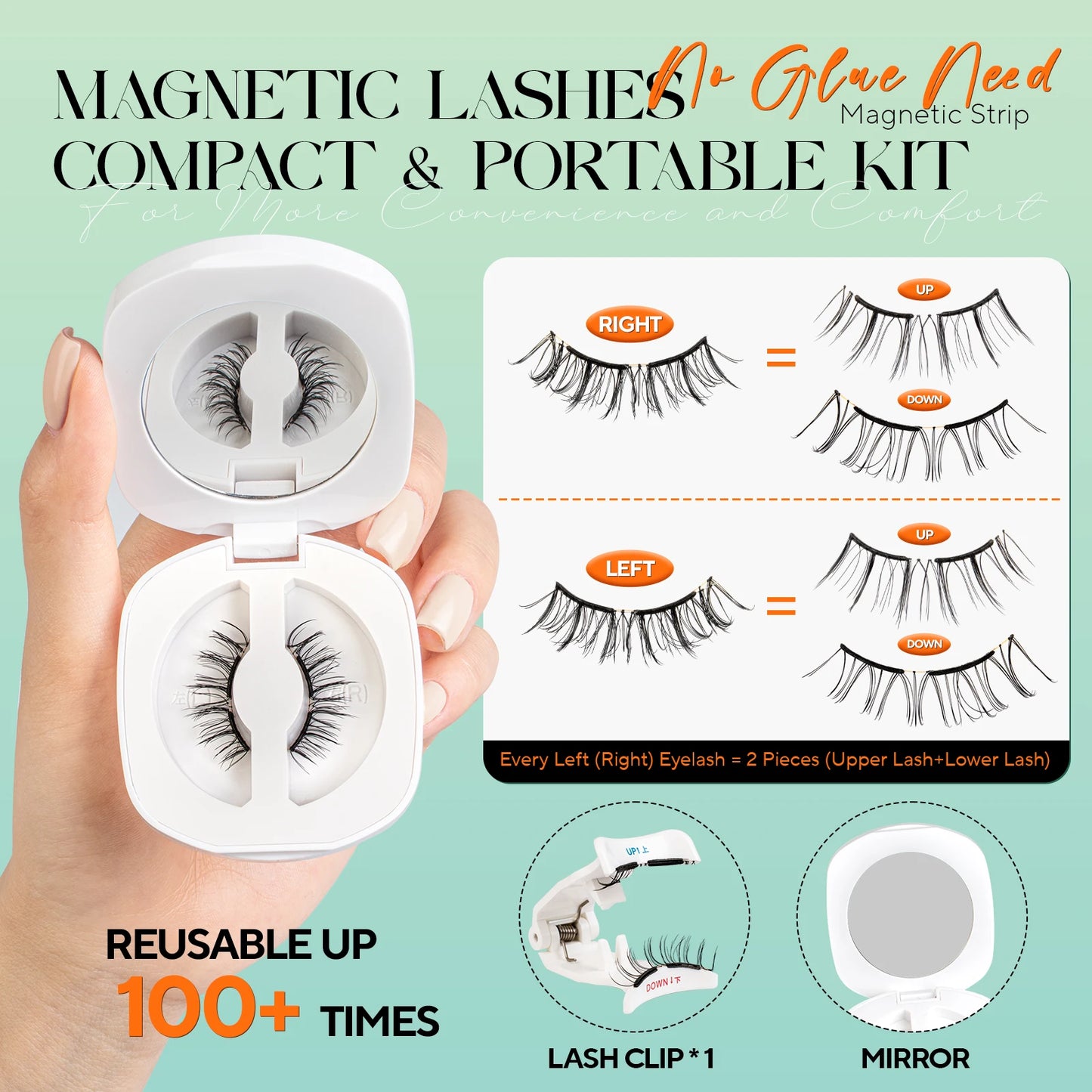 Offsy Magnetic Lashes – Glue-free, all-day hold