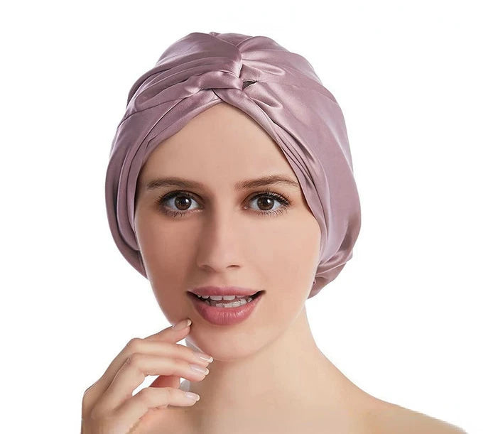 Silk Hair Bonnet – Overnight frizz-free repair