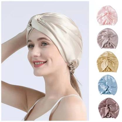 Silk Hair Bonnet – Overnight frizz-free repair