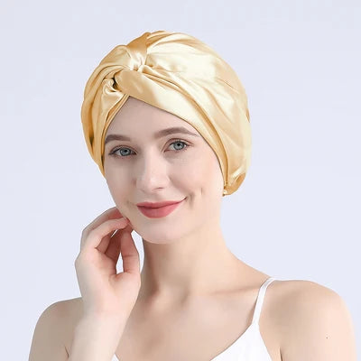 Silk Hair Bonnet – Overnight frizz-free repair