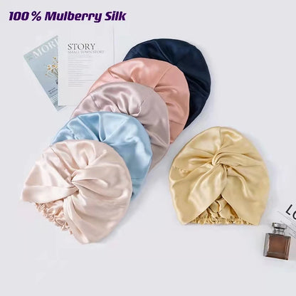 Silk Hair Bonnet – Overnight frizz-free repair