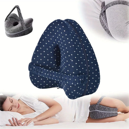 AlignRest Knee Pillow – Side-sleeper spine support