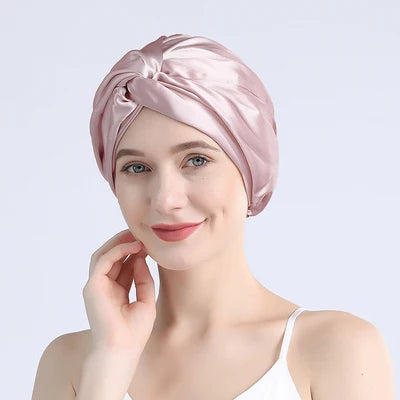 Silk Hair Bonnet – Overnight frizz-free repair
