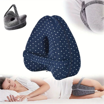 AlignRest Knee Pillow – Side-sleeper spine support