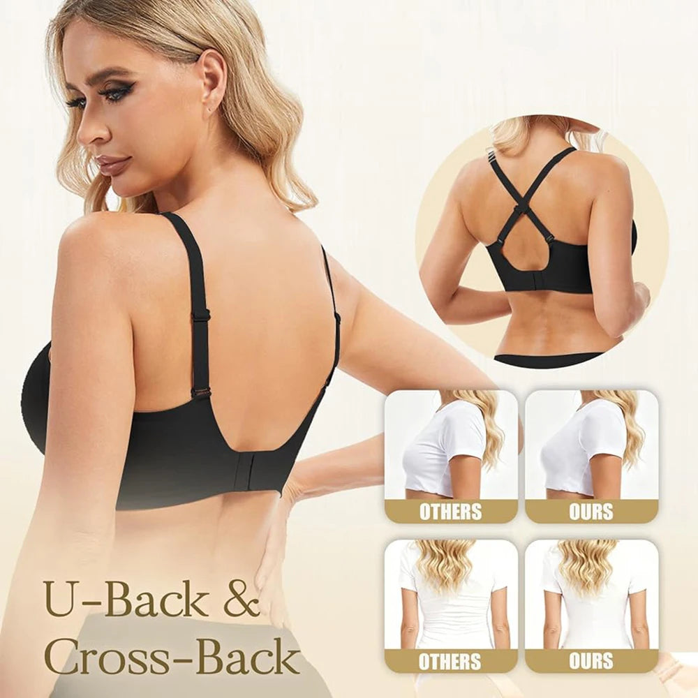 Deep V Jelly Bra – Wireless lift, all-day comfort