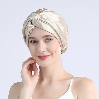 Silk Hair Bonnet – Overnight frizz-free repair