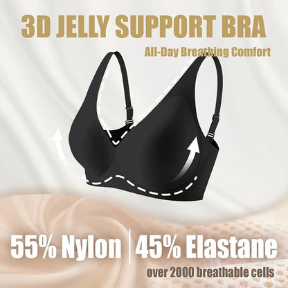 Deep V Jelly Bra – Wireless lift, all-day comfort