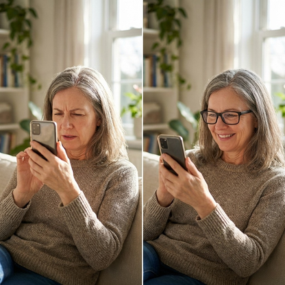 Comfort glasses for clear near vision – Olivra™